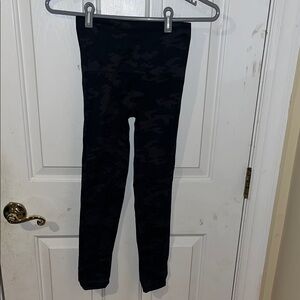 SPANX Black Camouflage Leggings